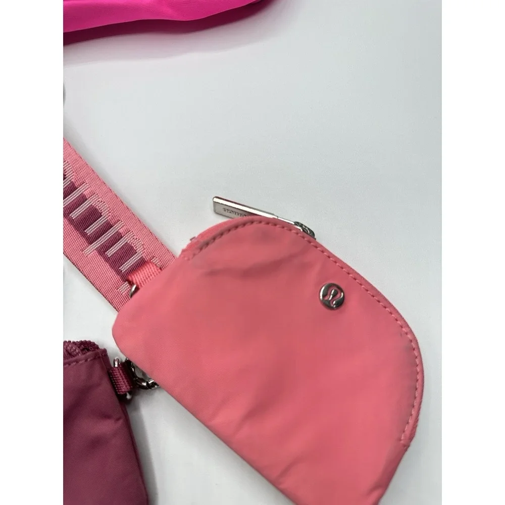 Lululemon Pink Belt Bag Pouch Wristlet Accessories Lot of 4 Clean Cute